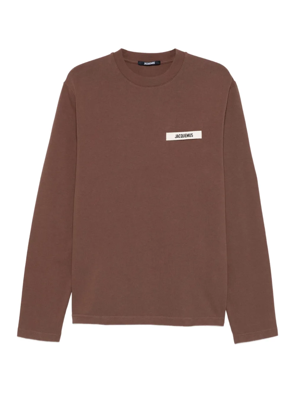Jacquemus Le Sweatshirt Gros Grain Sweatshirt In Brown