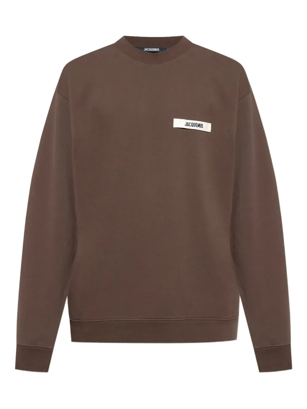 Jacquemus Le Sweatshirt Gros Grain Sweatshirt In Brown