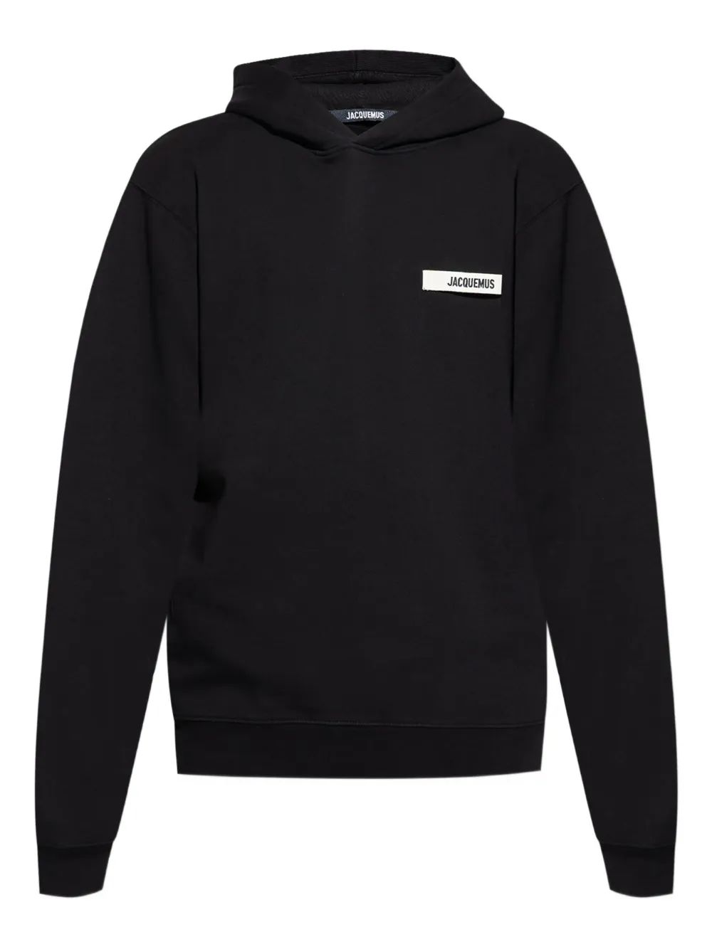 Jacquemus Men Le Hoodie Gros Grain Sweatshirt In Black