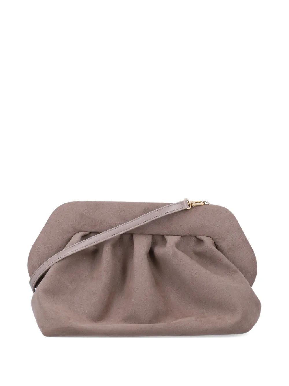 Themoire' Bios Pleated Handbag In Brown