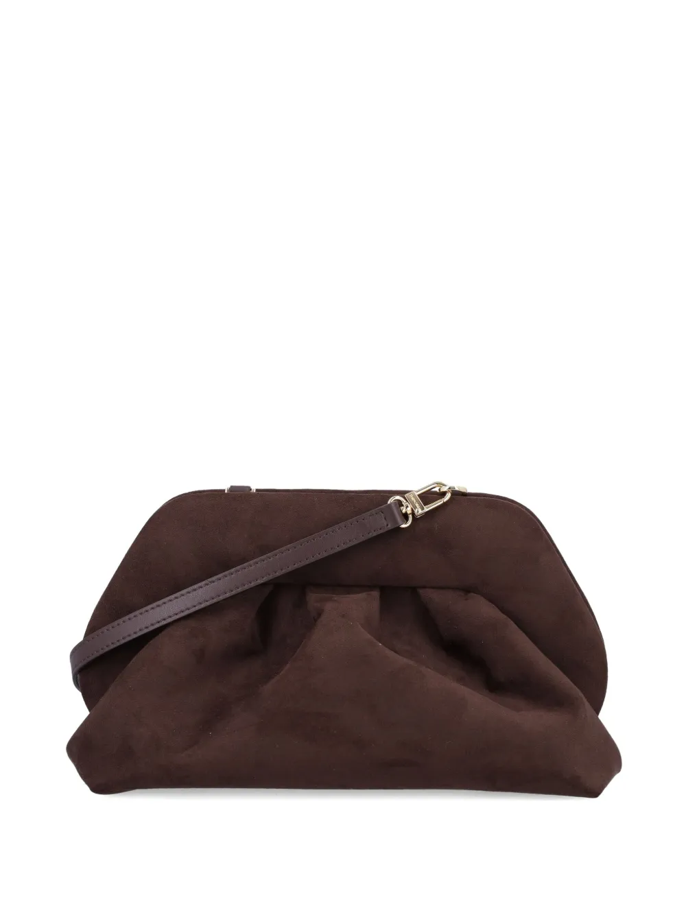 Themoire' Tia Pleated Handbag In Brown