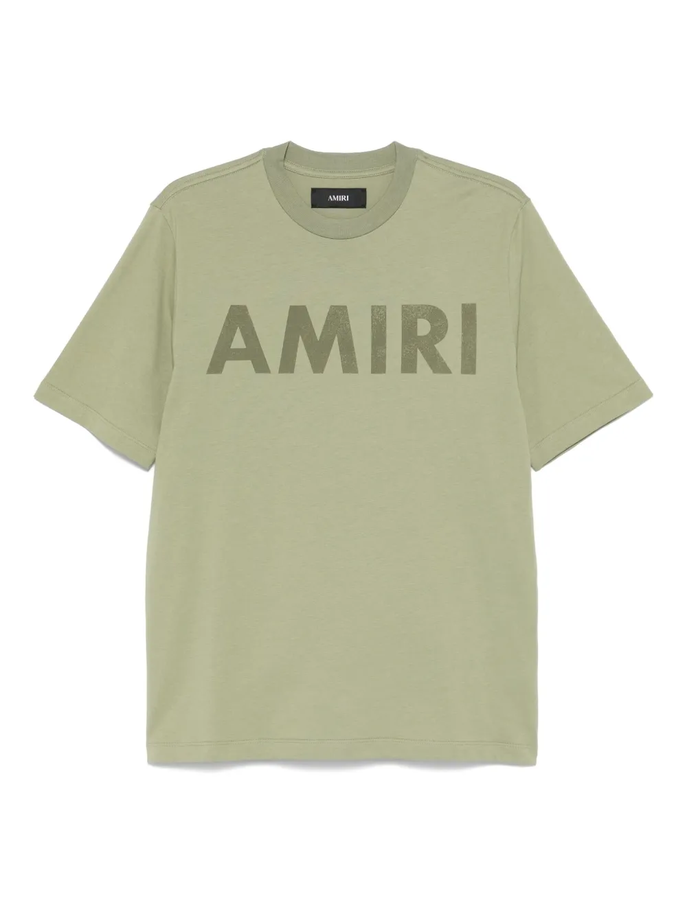 Amiri Stencil Crewneck Short Sleeves T-shirt In Gray