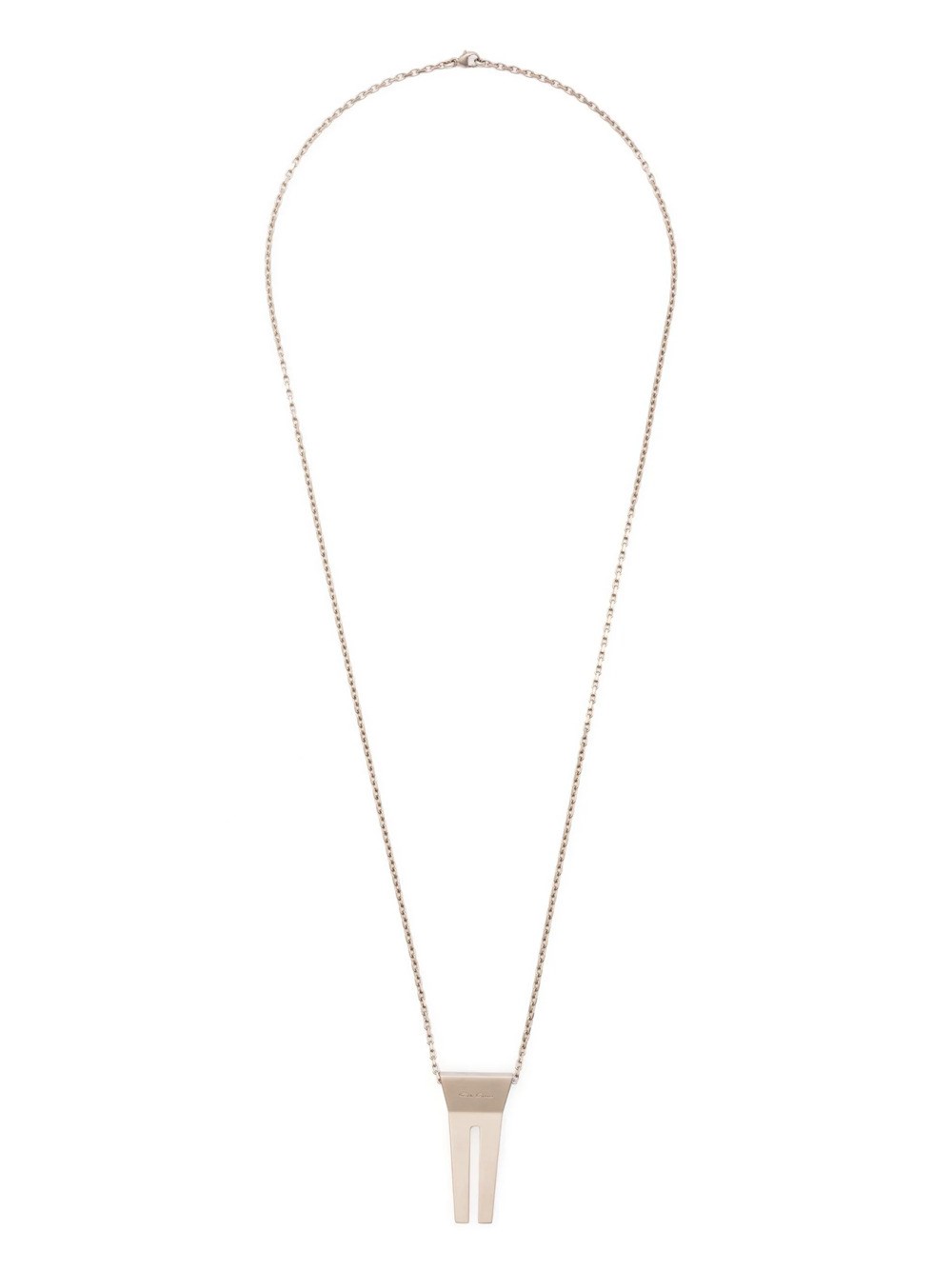 Rick Owens Pendant Necklace In Gray