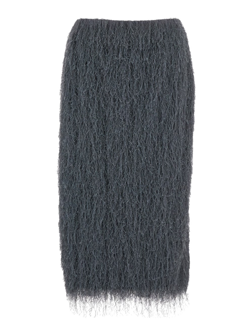 Dries Van Noten Women 'sokna Tris' Grey Skirt With Brushed Effect In Tech Fabric Woman In Gray