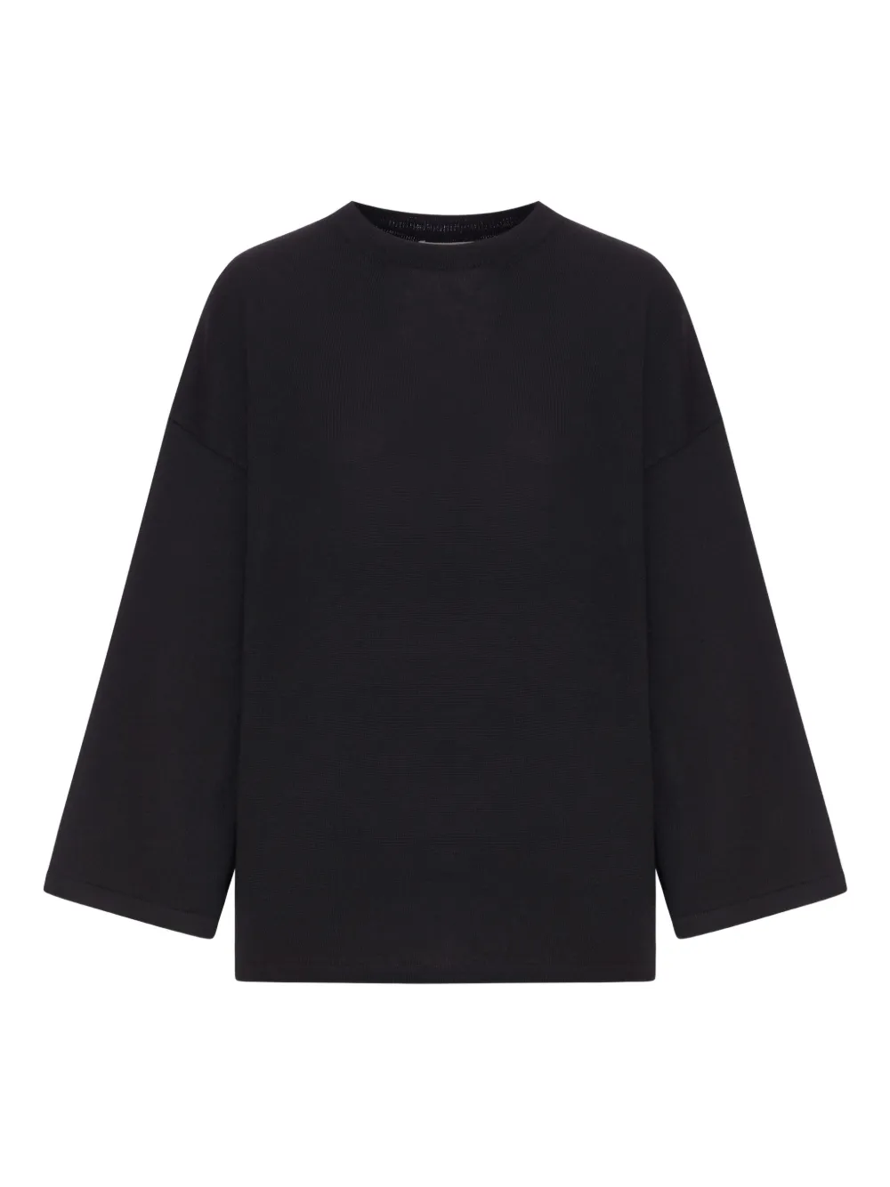 Khaite Long-sleeved Sweater In Black