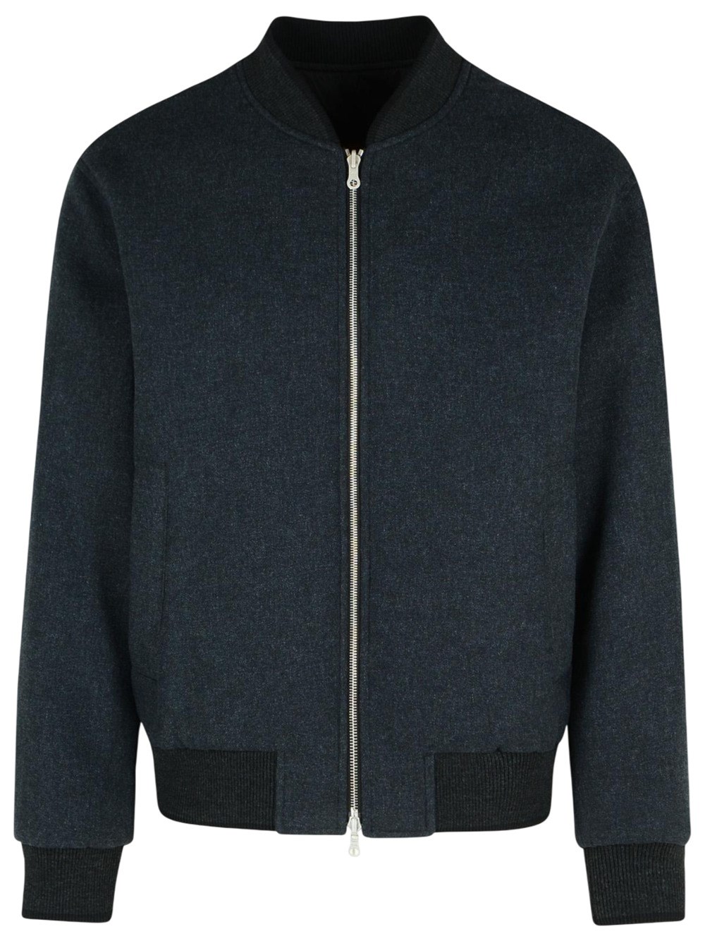 Dries Van Noten Volker Reversible Black Cotton Blend Jacket In Gray