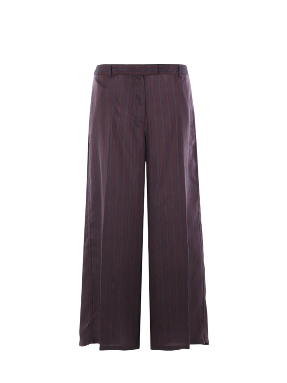 Dries Van Noten Penn Wide-leg Trousers In Striped Twill In Red