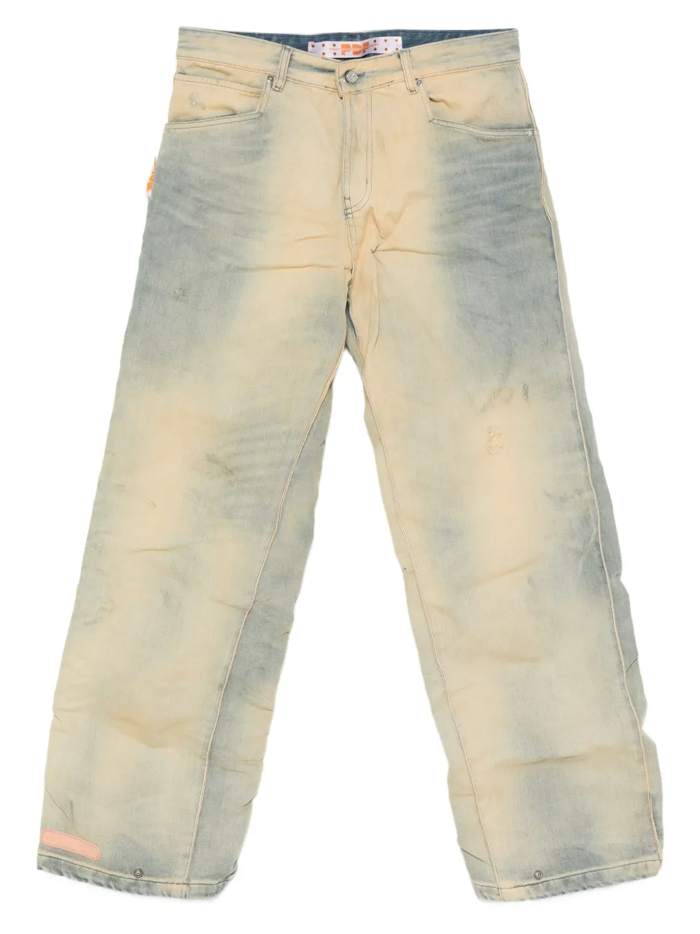 Pdf Jeans With Lightened Inserts In Multi