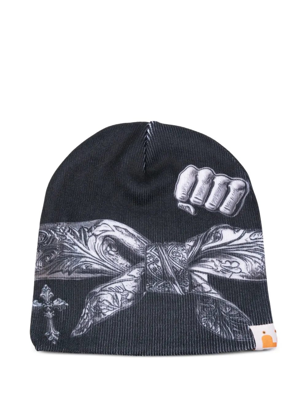 Pdf Fist-print Beanie Hat In Black
