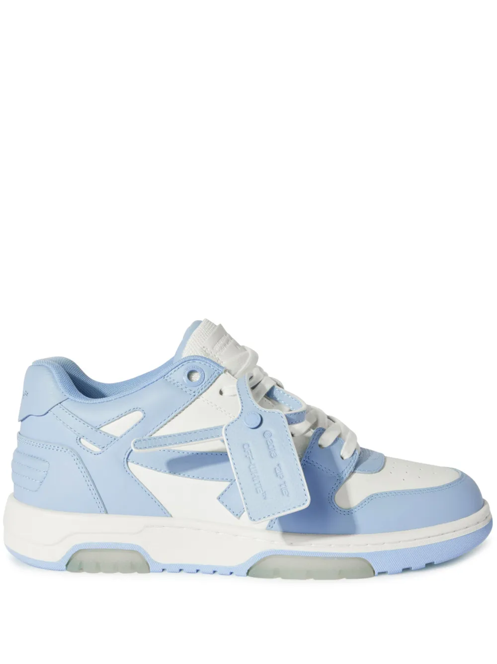 Off-white Out-off-office Leather Sneakers In Blue