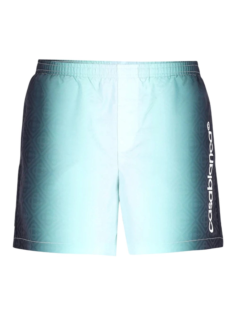 Casablanca Men`s Jacquard Print Swim Shorts In Blue