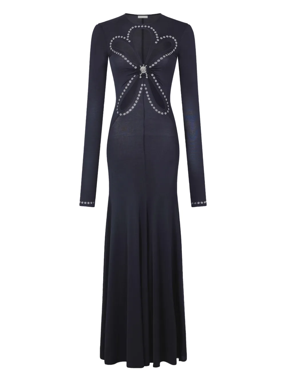 Rabanne Second Skin Effect Long Dress In Black