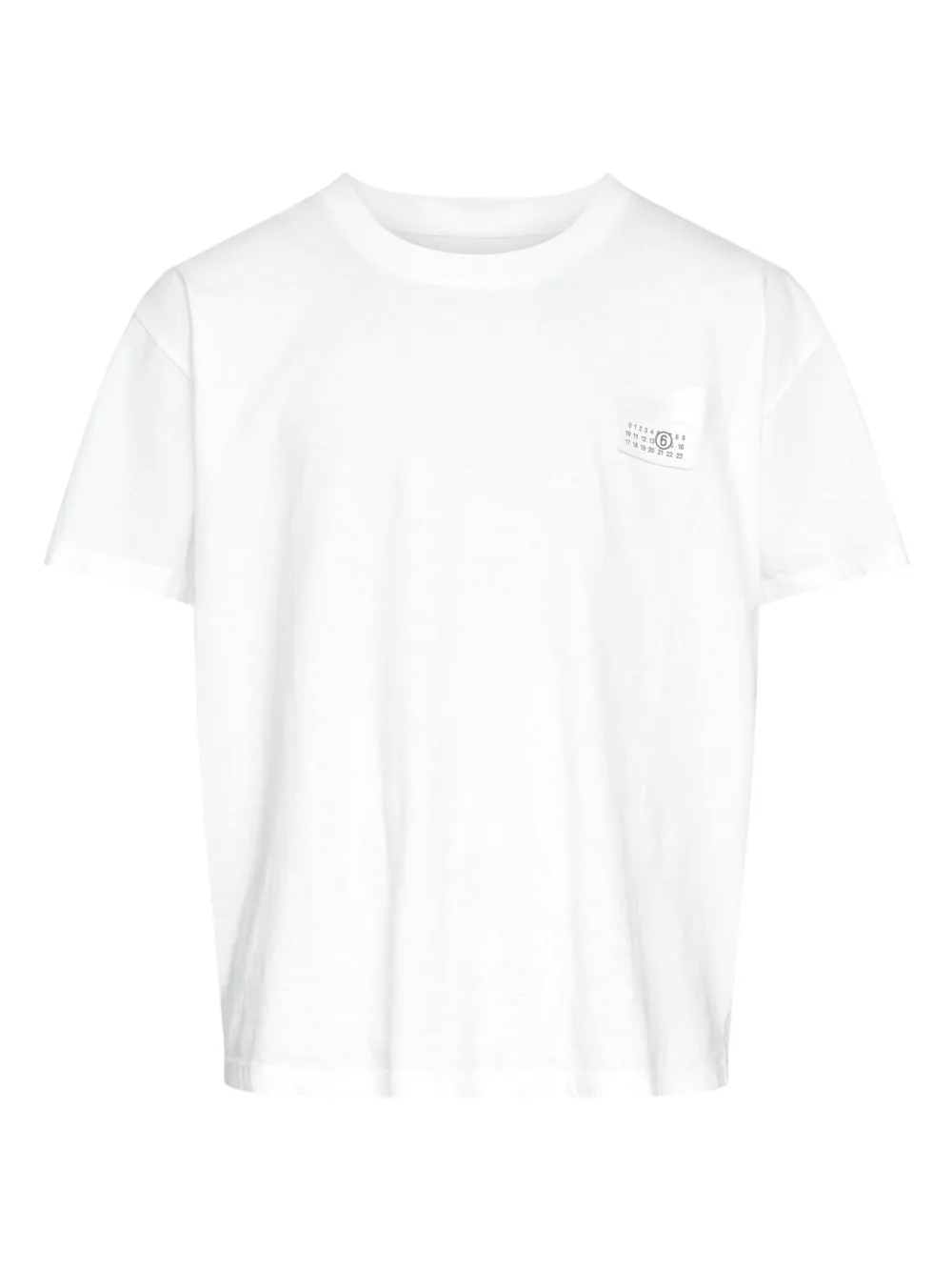 Mm6 Maison Margiela T-shirt With Number Patch In White