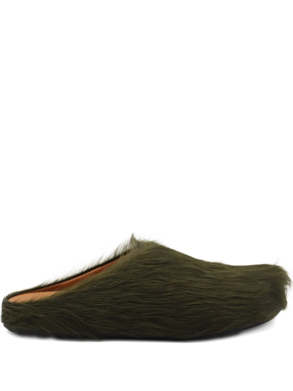 Marni Footbed Mules In Green