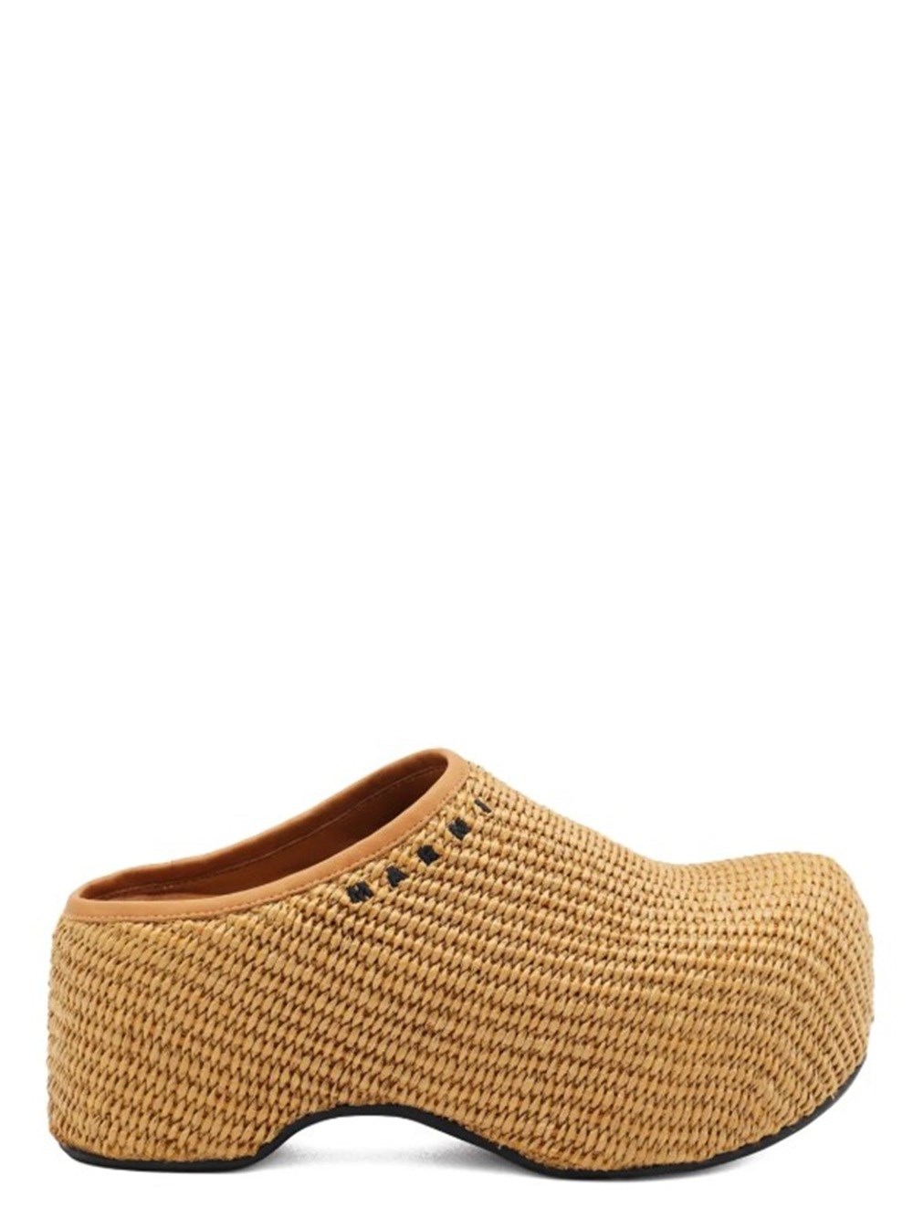 Marni Stylish Mules With Open Back And Platform In Brown