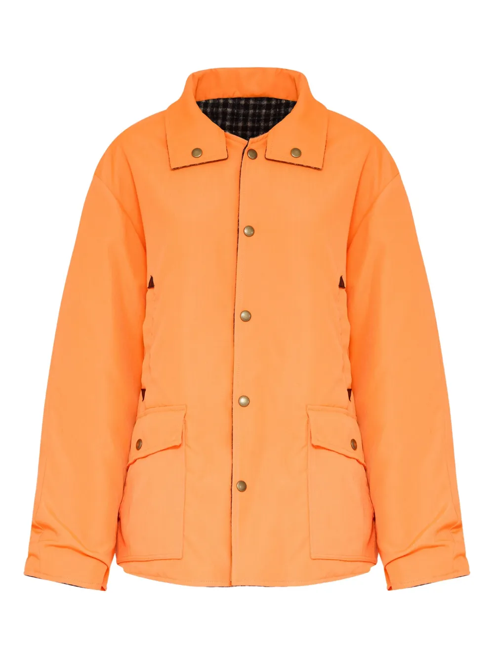 Maison Margiela Collared Padded Jacket With Double Front Pockets In Multi