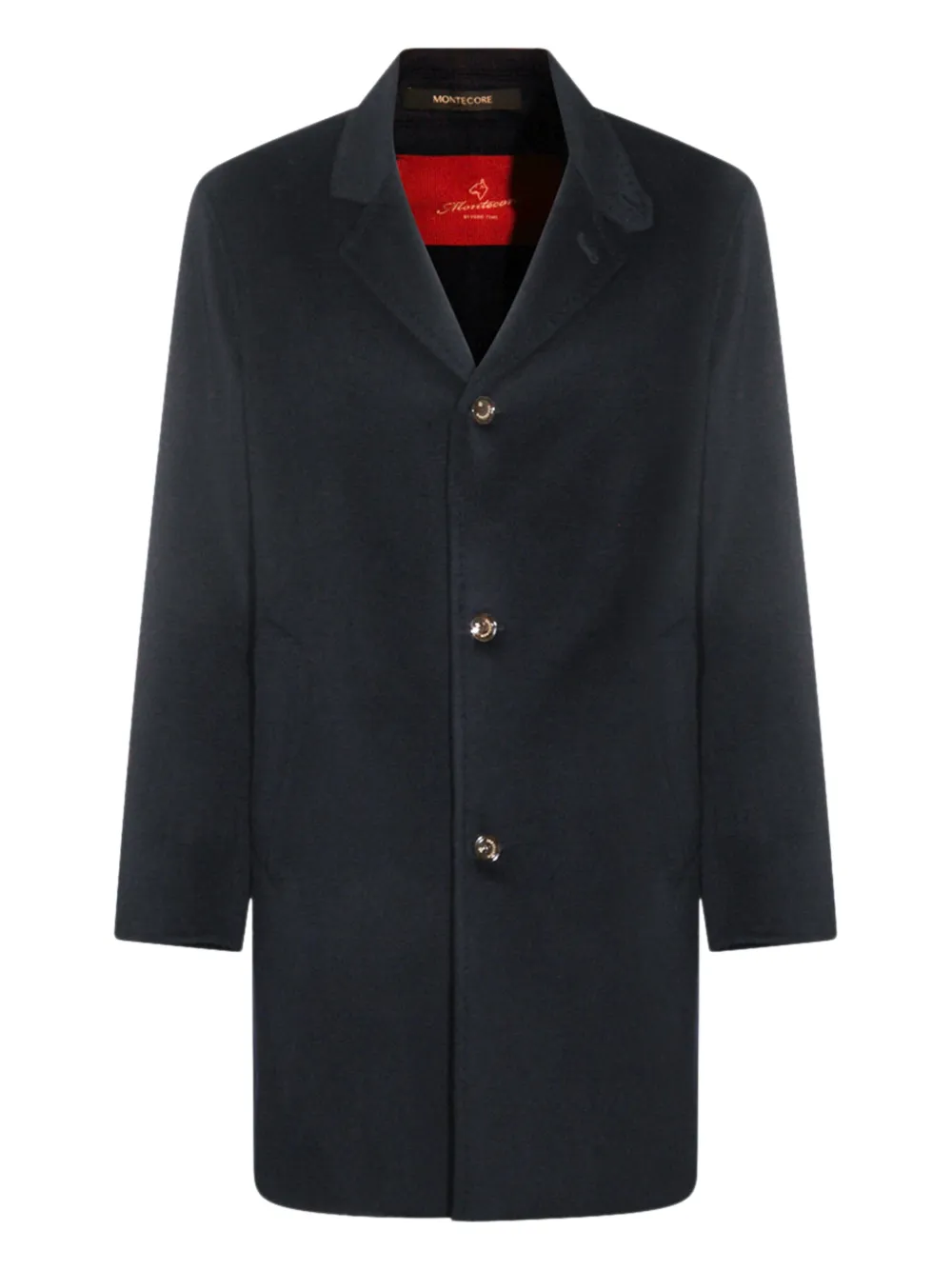 Montecore Buttoned Coat In Blue