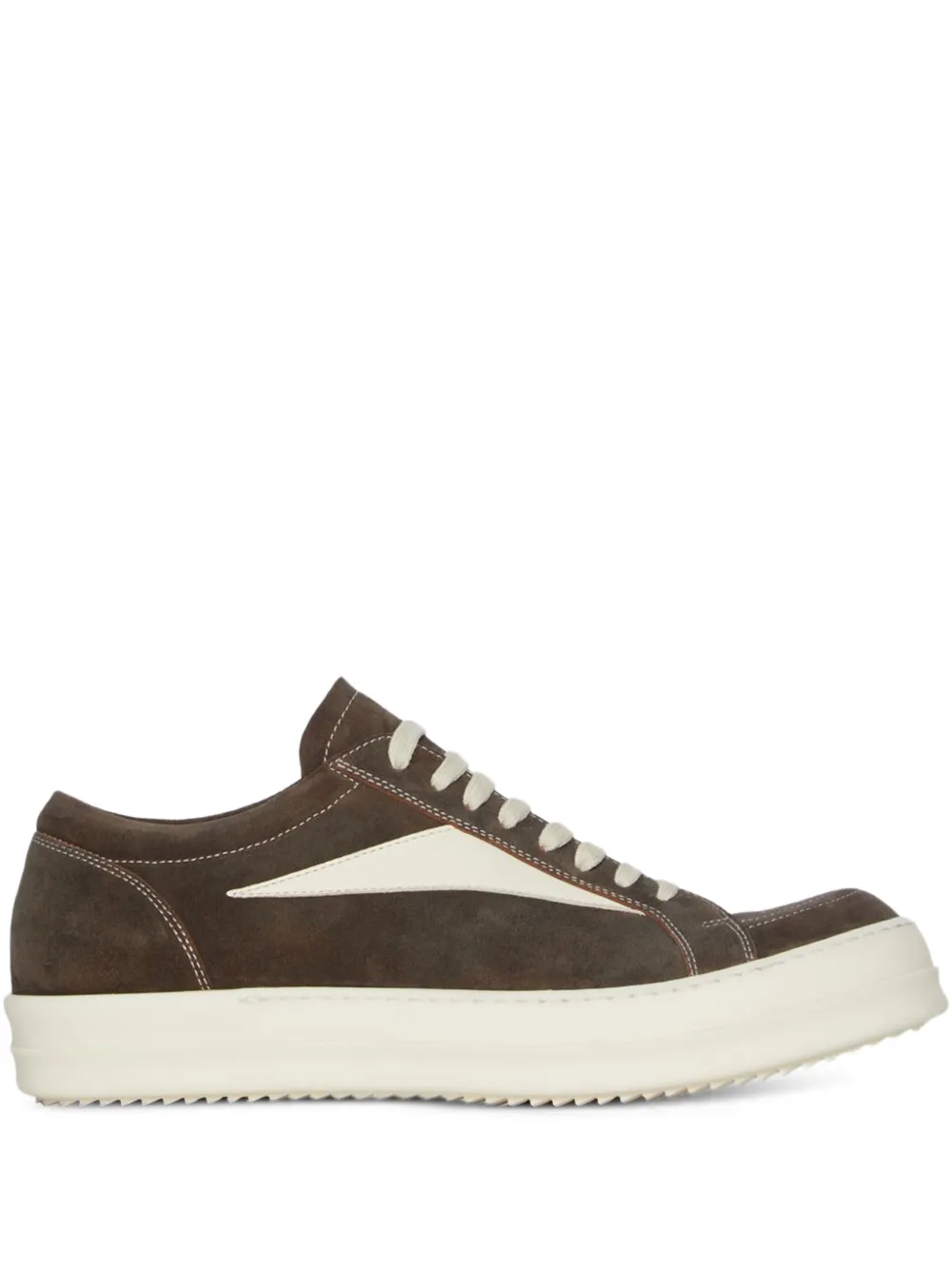 Rick Owens Sneakers Low-top Concordians Runway Vintage In Suede Leather In Brown