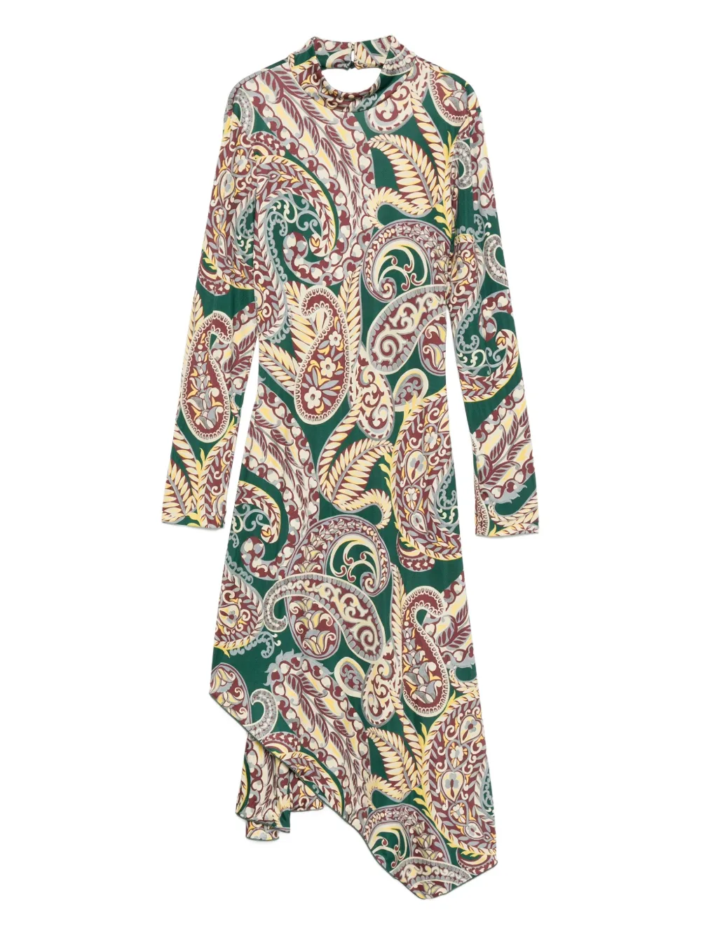 Etro Paisley Print Midi Dress In Multi