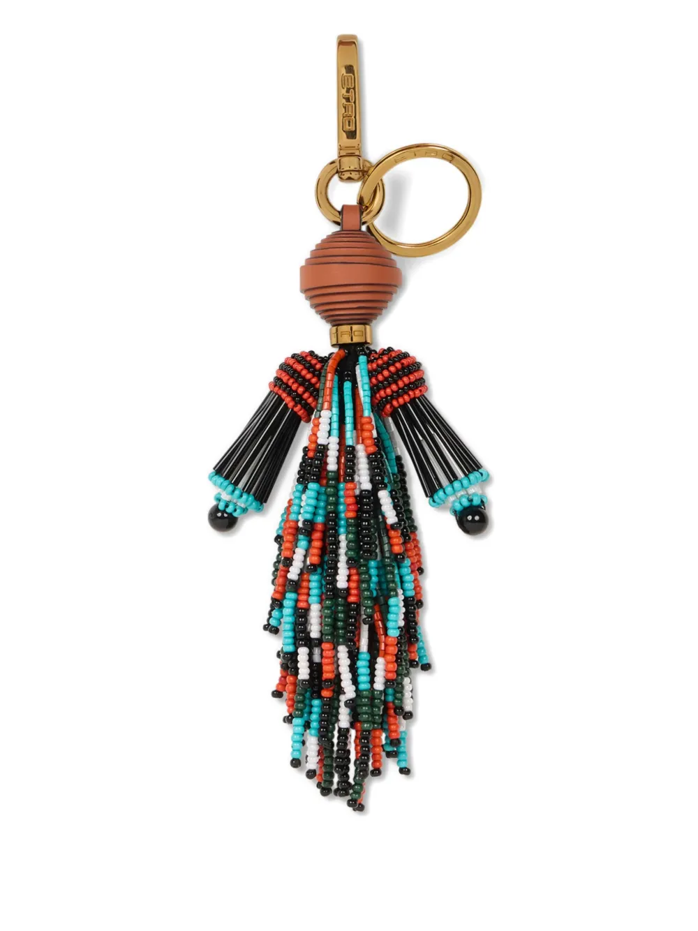 Etro Charm With Man And Fringing In Multi