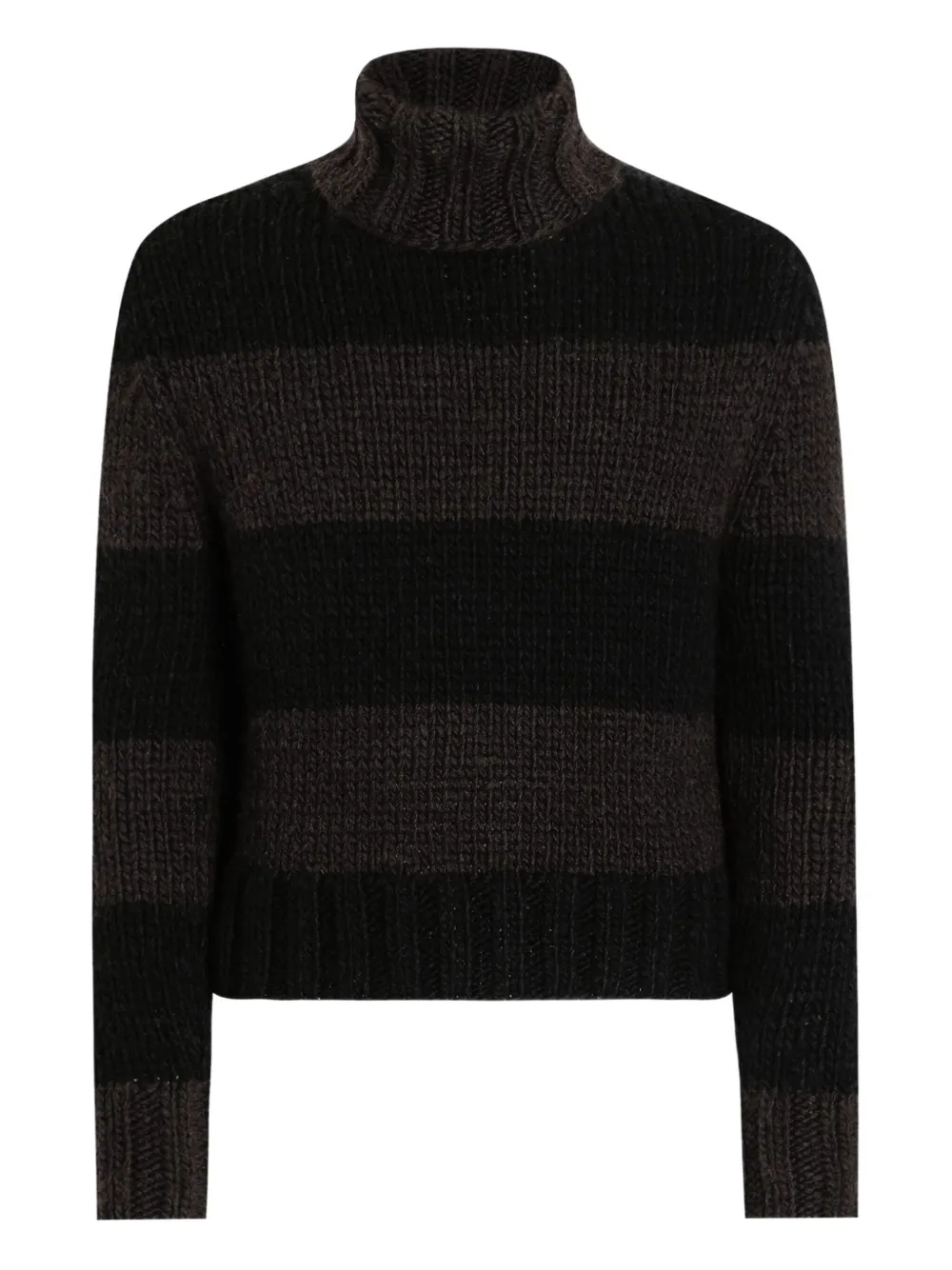 Dolce & Gabbana Striped Turtleneck Sweater In Multi