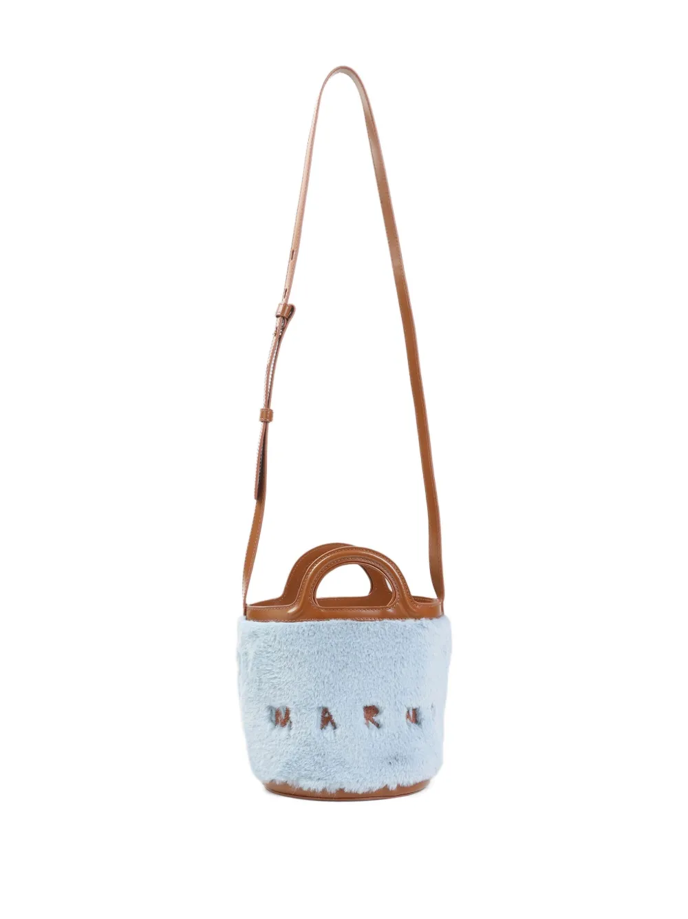 Marni Mini Bag With A Refined Finish In Blue