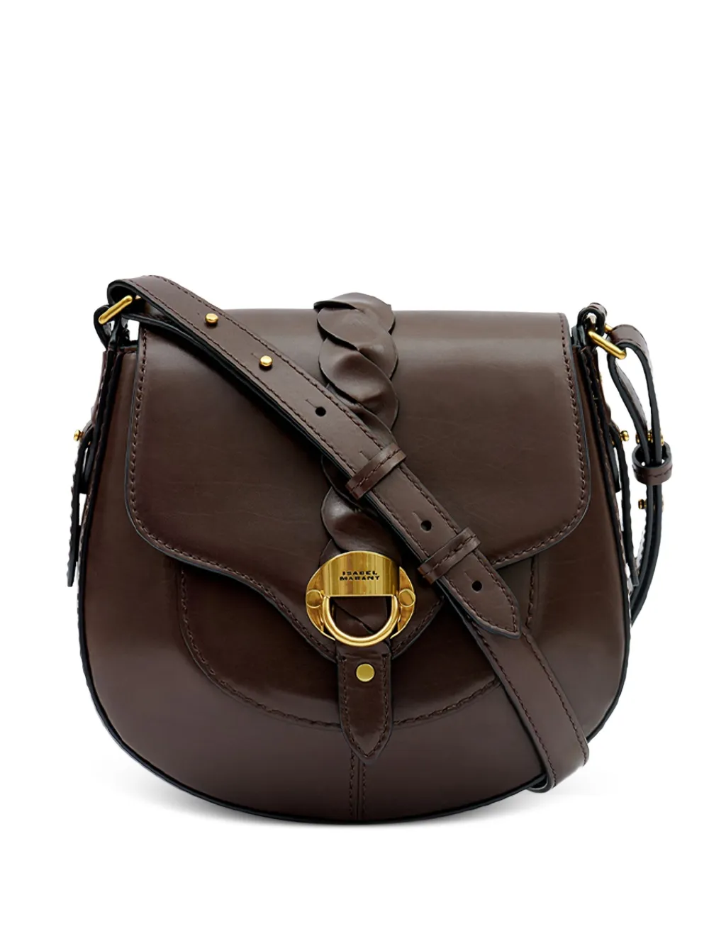 Isabel Marant Altay Small Leather Shoulder Bag In Brown