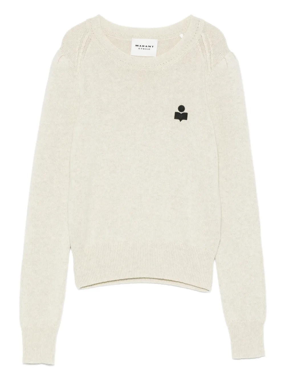 Isabel Marant Étoile Long-sleeved Sweater With Logo In Gray