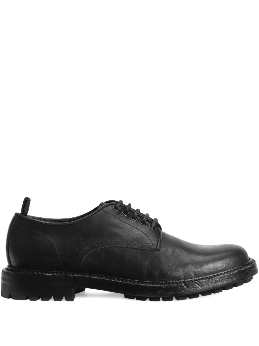 Dolce & Gabbana Leather Oxford Lace-ups In Black