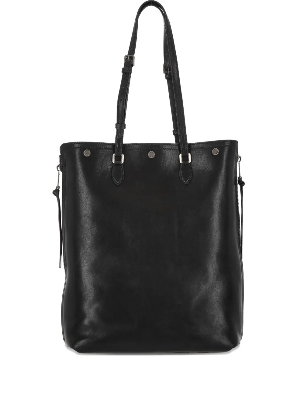 Dolce & Gabbana Leather Tote Bag In Black