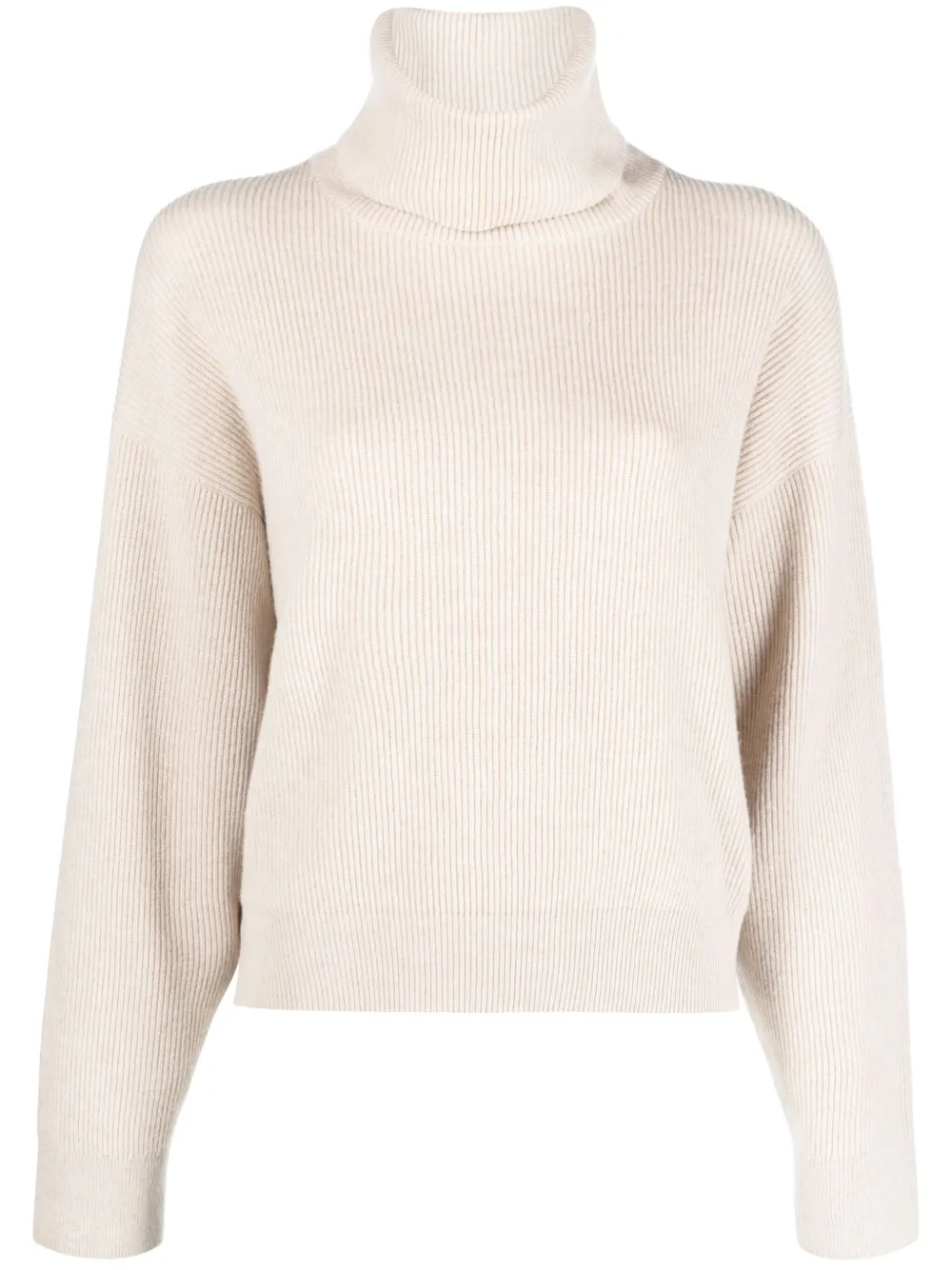 Brunello Cucinelli Ribbed Sweater In Nude
