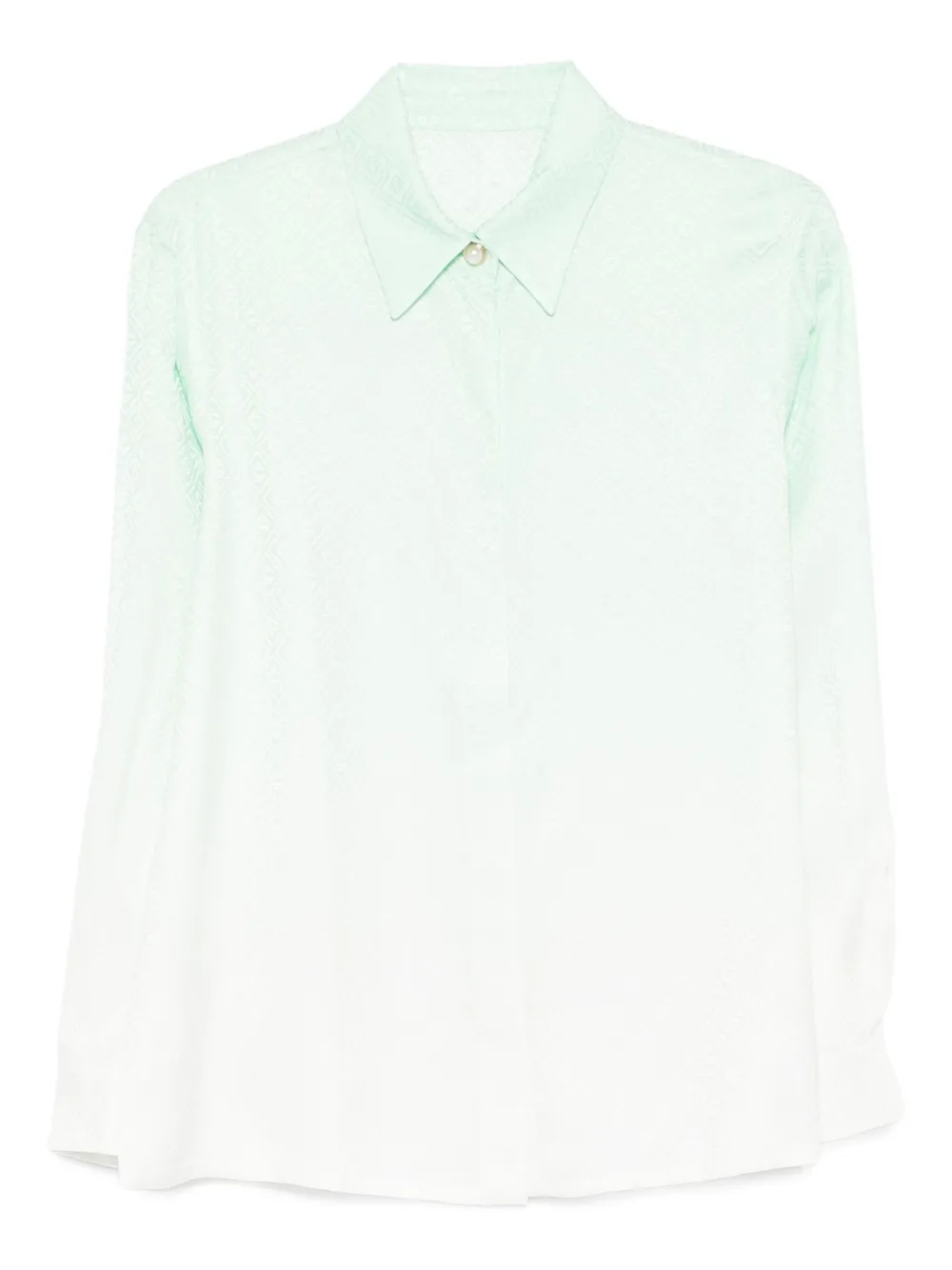 Casablanca Gradient Monogram Long Sleeve Shirt In Multi