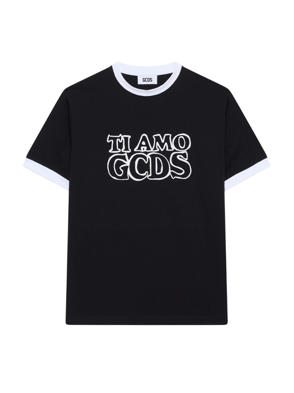 Gcds Ti Amo " Outlined Logo T-shirt In Black