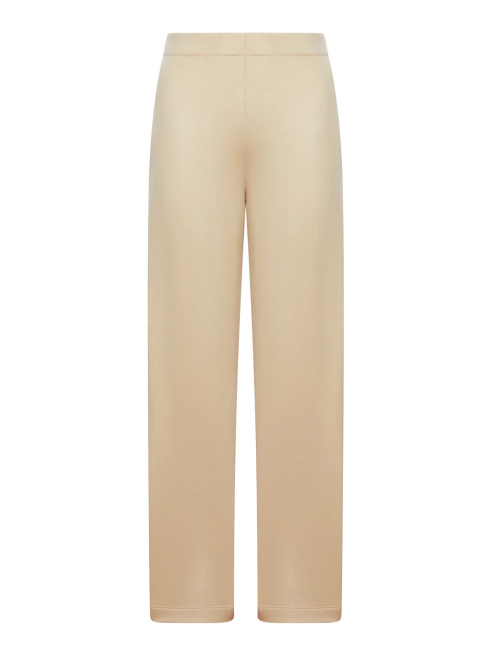 Max Mara Silk And Cotton Fleece Trousers In Neutral