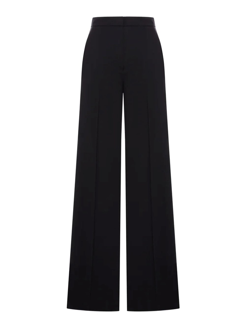 Max Mara Straight-leg Light Wool Trousers In Black