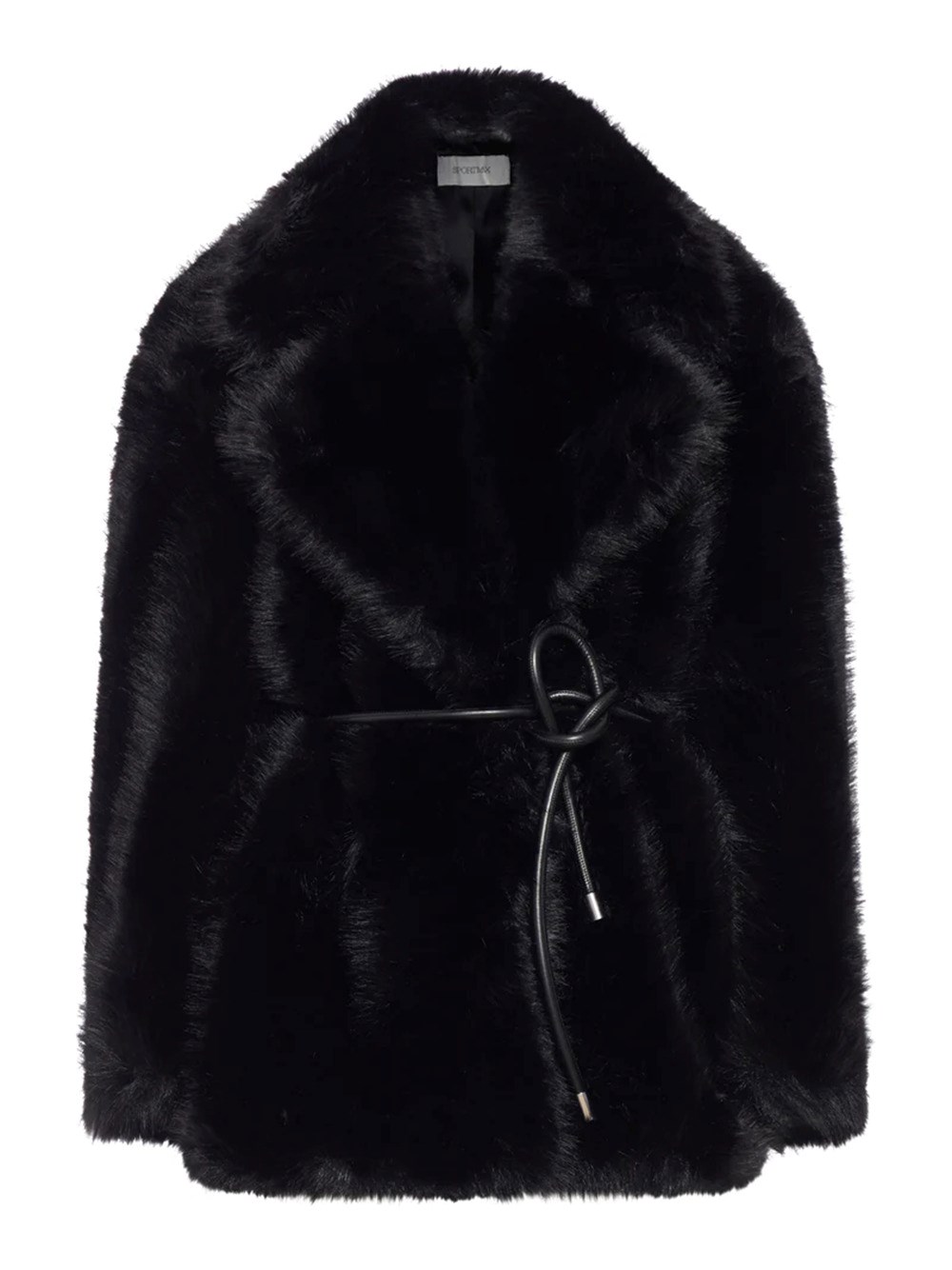 Sportmax Rosaria Coat With Belted Jacket In Black