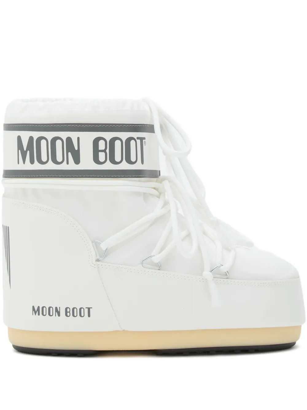 Moon Boot Mb Icon Low Glitter Woman Ankle Boots Pink Size 8-9.5 Plastic In White
