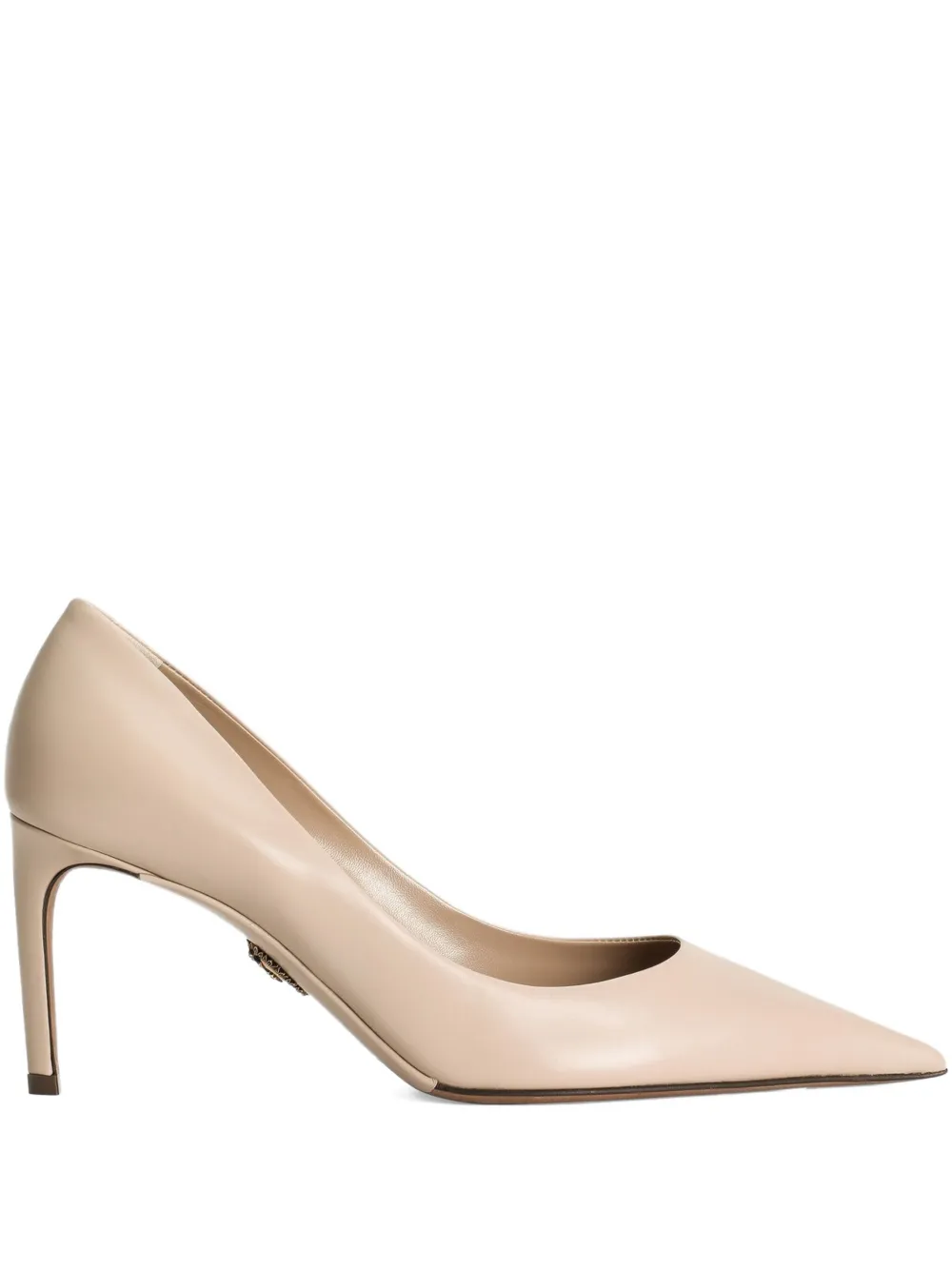 Dolce & Gabbana 80mm Pointed-toe Leather Pumps In Brown