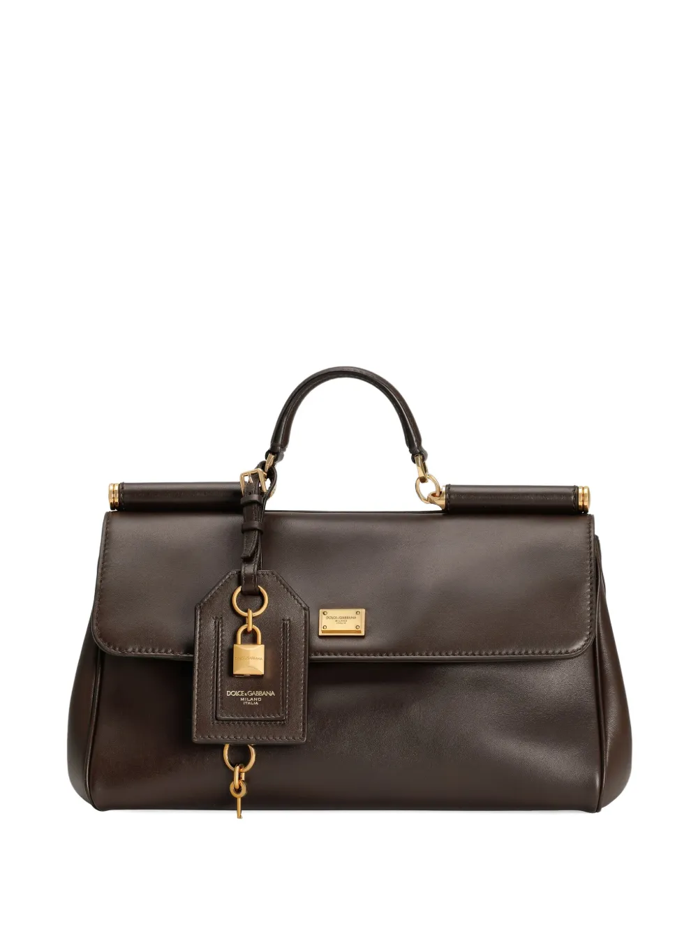 Dolce & Gabbana My Sicily Medium Tote Bag With Handle In Brown