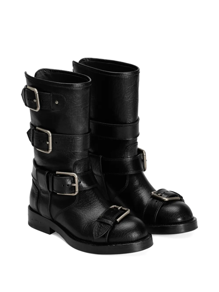 靴 Dolce & Gabbana Belted Leather Boots dolce & gabbana Buckled Boots available on theapartmentcosenza.com