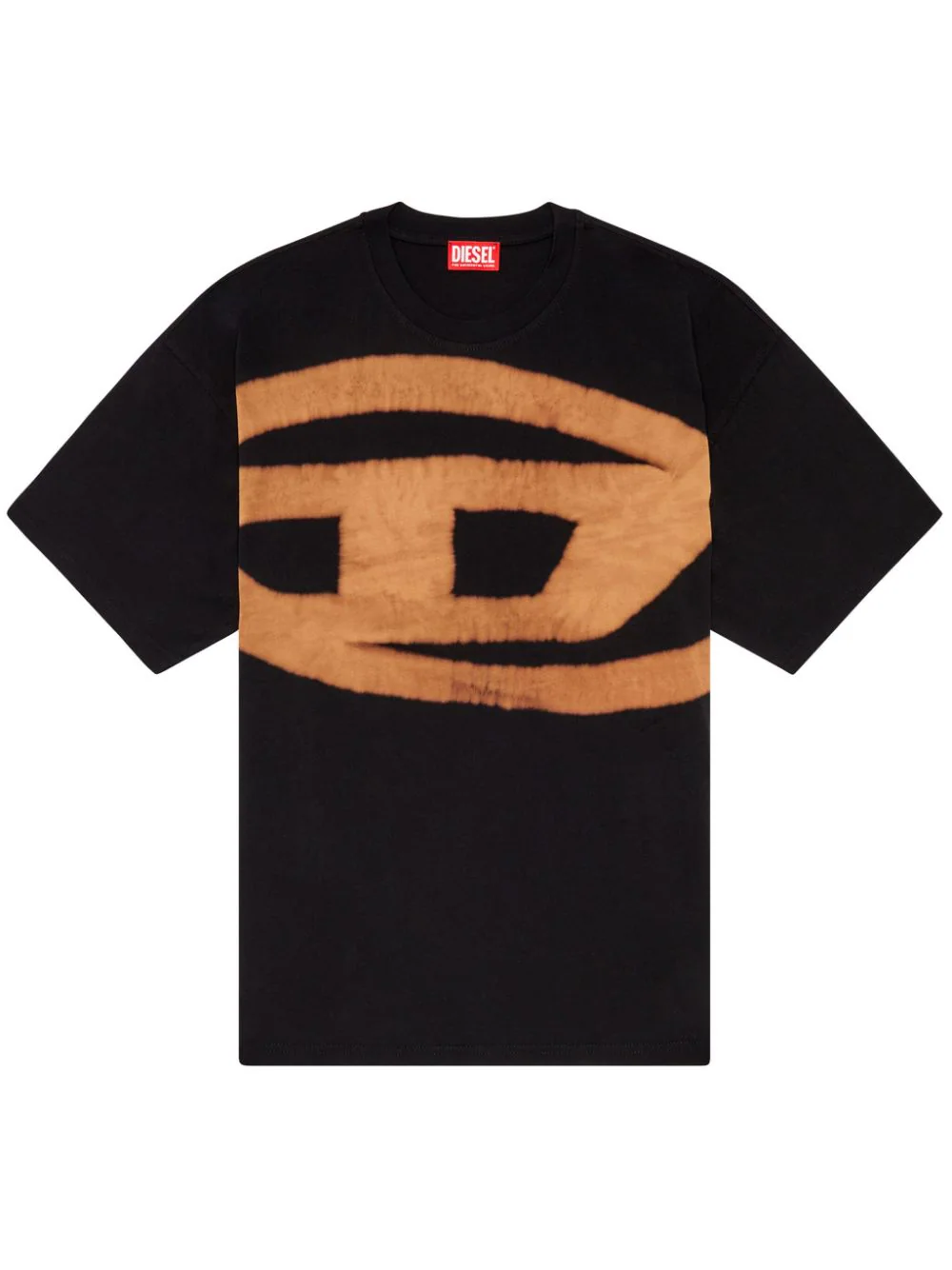 Diesel Men T-boxt-bleach T-shirt With Print In Black