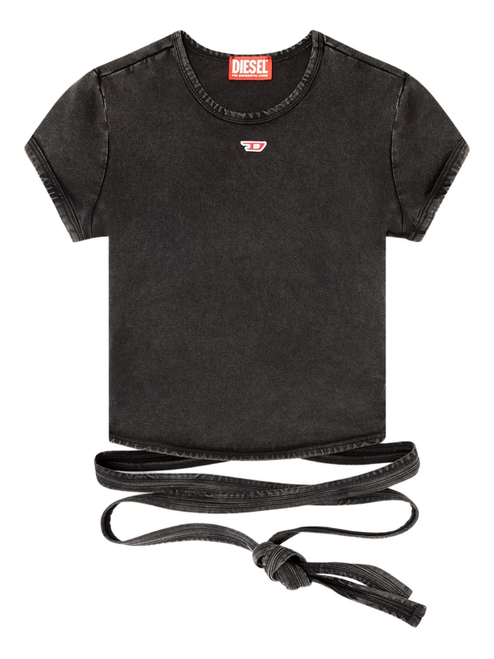 Diesel T-bunny-tail-r1 T-shirt In Black