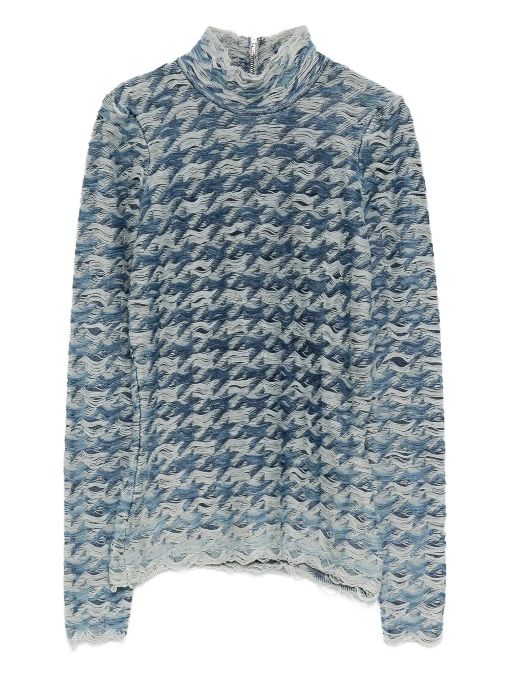 Diesel Turtleneck Sweater In Animal Print