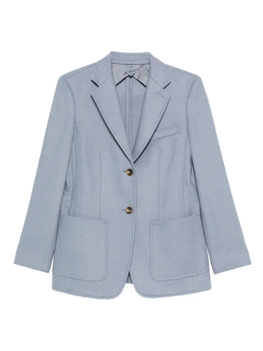 Max Mara Notch Lapel Single Breasted Jacket In Blue