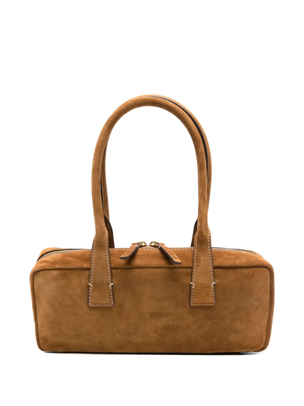 Staud The Dude Zip-up Tote Bag In Brown