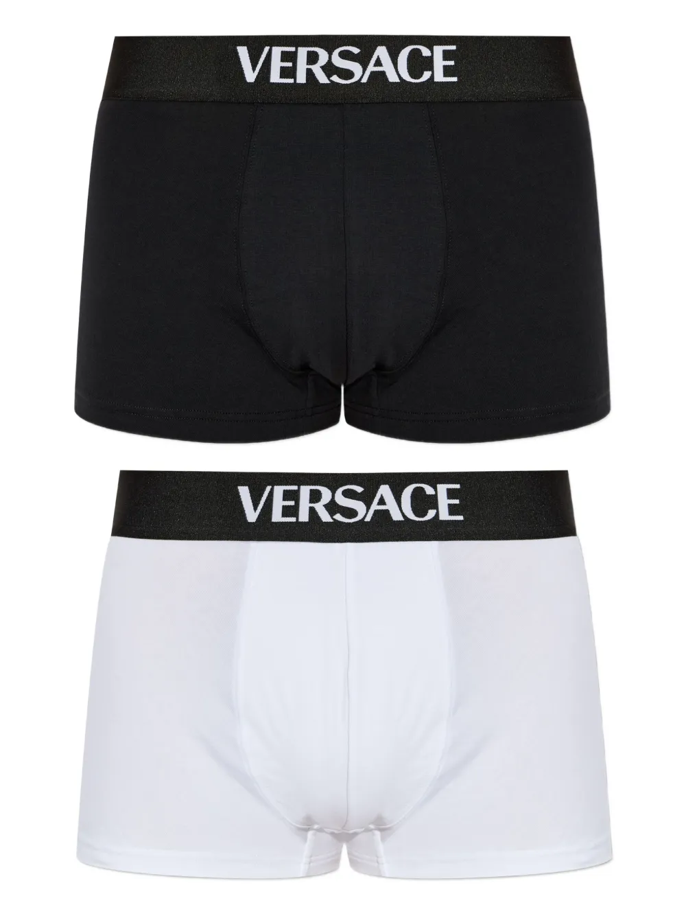 Versace Logo Boxer Briefs (2-pack) In Multi