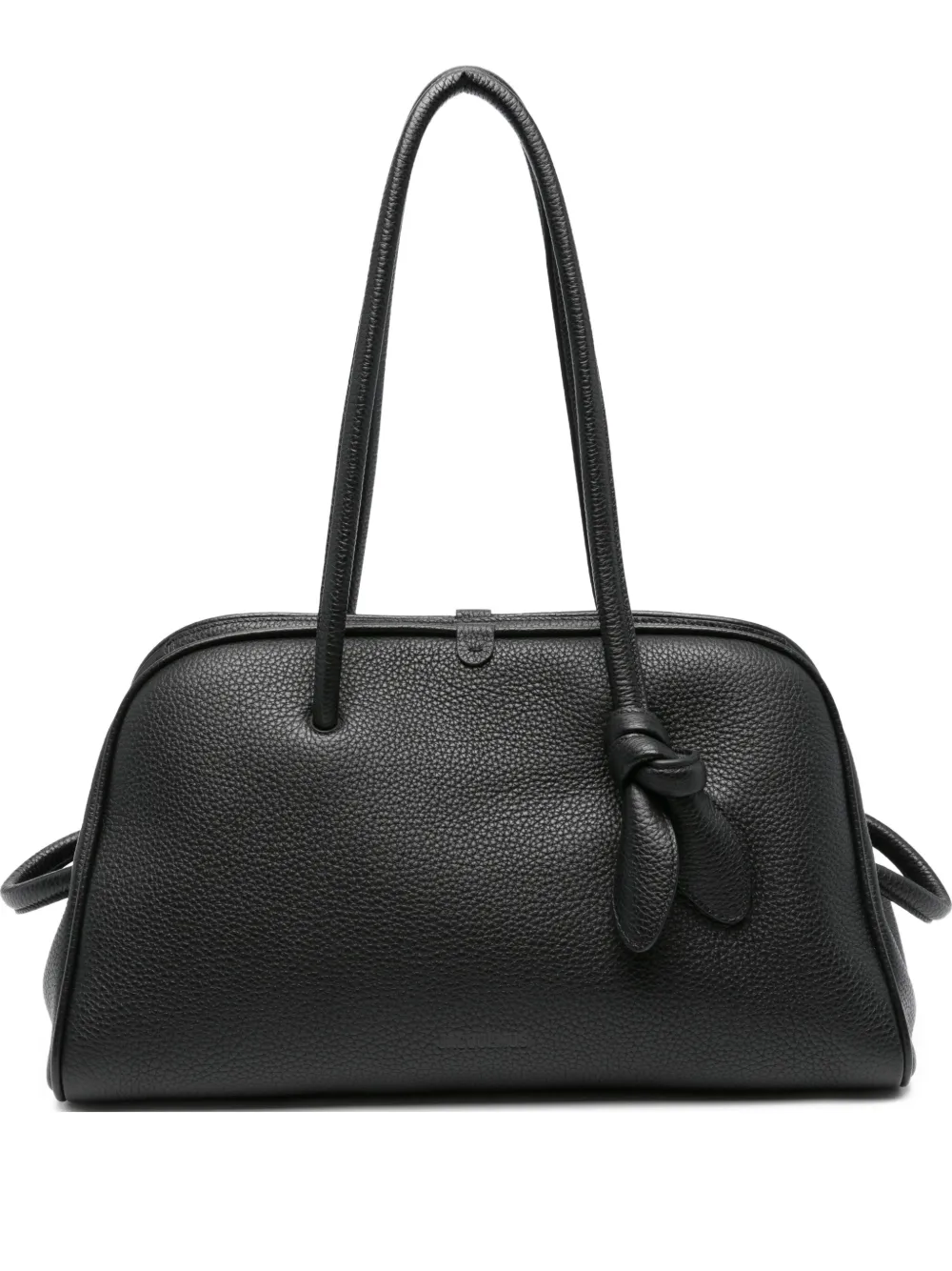 Jacquemus Women Tourist Leather Tote Bag In Black