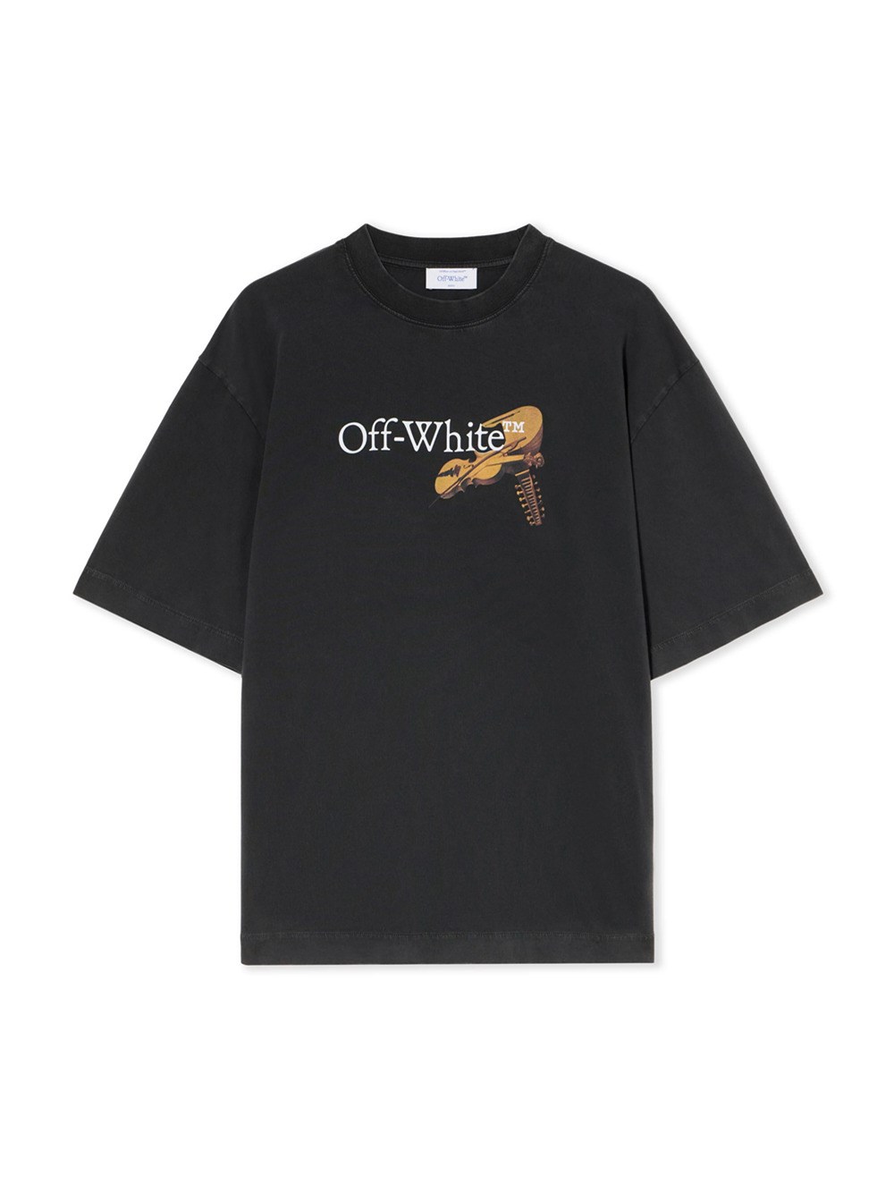 Off-white Cupid Arrow Graphic Short Sleeve T-shirt In Black