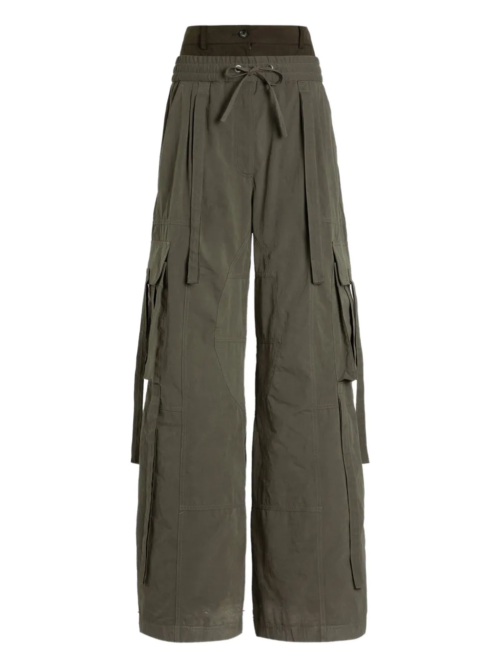 Dolce & Gabbana Drawstring Cargo Pants # In Green