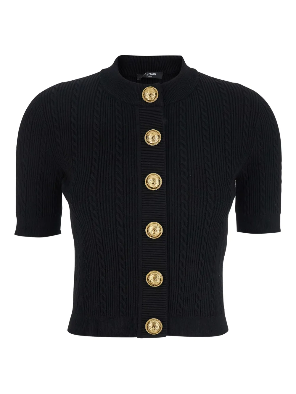 Balmain 4-pocket Cardigan In Black